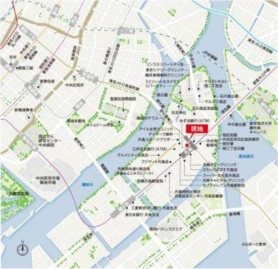 【地図】 | パークアクシス月島マチュアスタイル