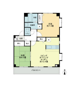 フォブール善導寺【キャッシュバック対象物件】の間取り