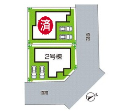姫路市広畑区才　第8期　新築一戸建ての区画図|全2区画
