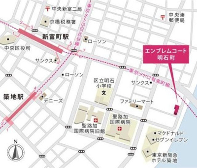 【地図】 | エンブレムコート明石町