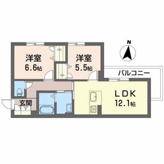 【間取り】 | シャーメゾン　テミス | 角部屋です