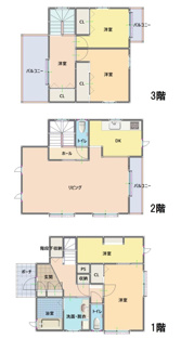 【間取り】 | 鳥取市湖山町北６丁目中古戸建て