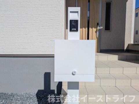 【新築戸建】【土日祝日オープンハウス開催中】　いわき市平下平窪１期　長期優良住宅　全３棟のその他|3号棟写真　郵便受けにはテレビモニター付きインターホンが完備されています。