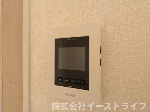 【新築戸建】【土日祝日オープンハウス開催中】　いわき市平下平窪１期　長期優良住宅　全３棟の防犯設備|3号棟写真　防犯にも役立つＴＶモニター付きインターホンを完備