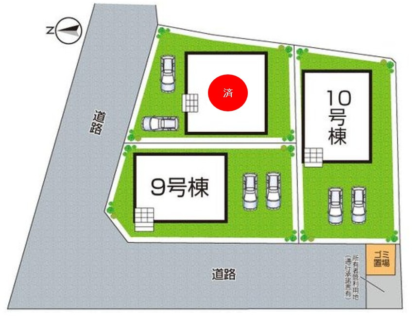 加古川市野口町野口　第7-II期　新築一戸建ての区画図|全10区画