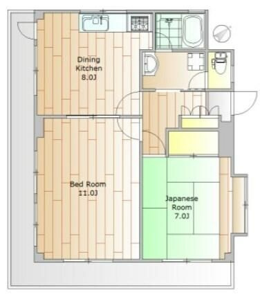 パールハイツの寝室