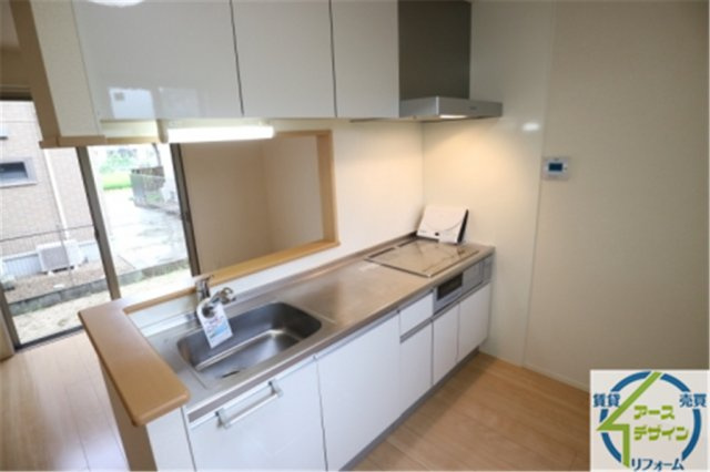 秋定様戸建Ⅱのキッチン|パース写真