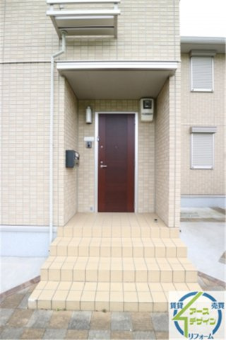 秋定様戸建Ⅱの玄関|パース写真