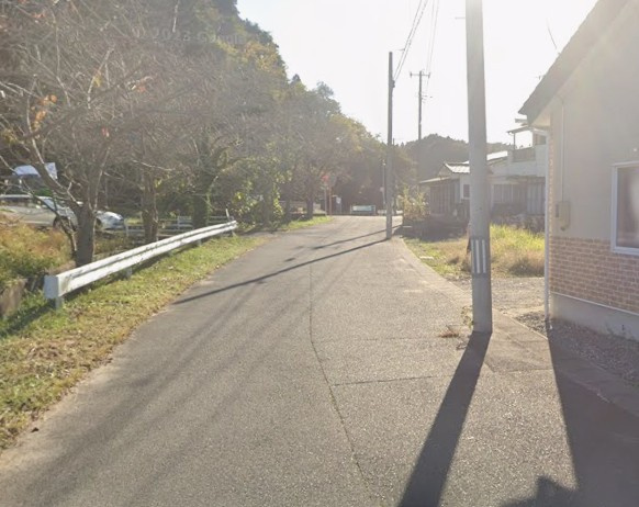 【新築戸建】　いわき市勿来町関田西2丁目1期　全2棟　長期優良住宅の前面道路含む現地写真|東側6.0ｍ公道