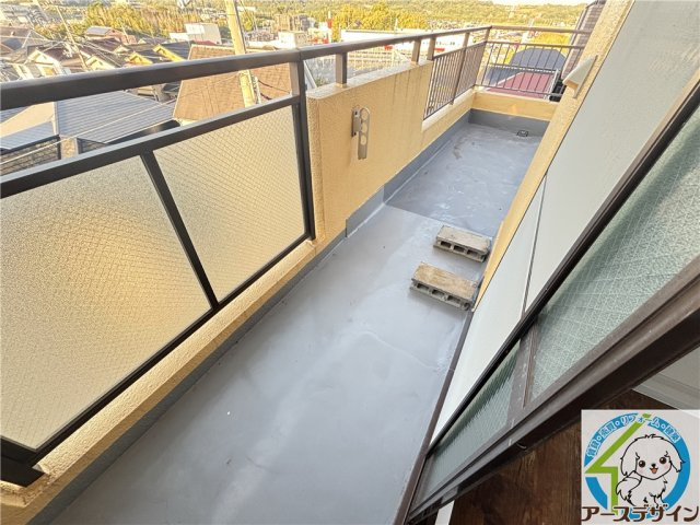 神戸市西区長畑町の賃貸マンションのバルコニー