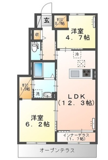 【間取り】 | ルーチェⅡ | 間取りです。
