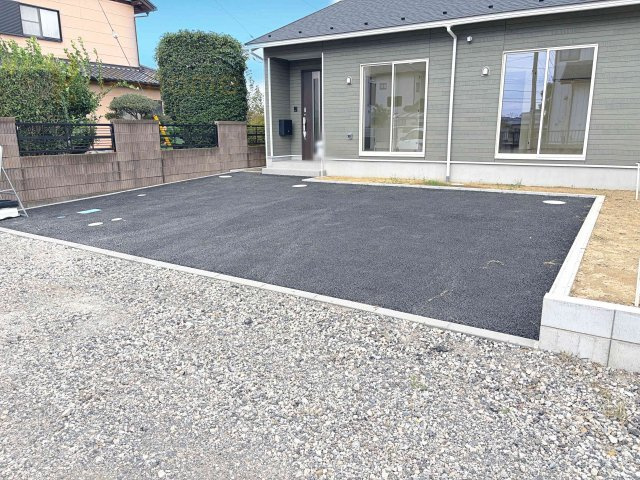 つくば市今鹿島第2　新築戸建て　1号棟の駐車場|カースペースは2台お停めいただけます♪