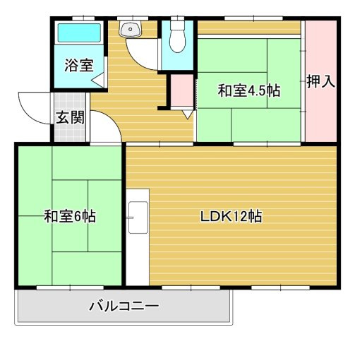 公団狭山住宅15号棟の間取り