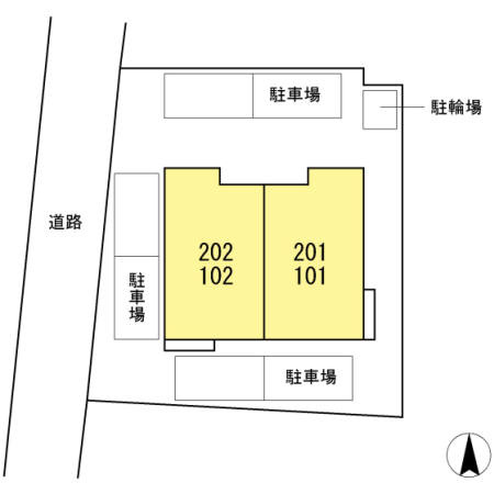 アンソレイエ Ｔの区画図