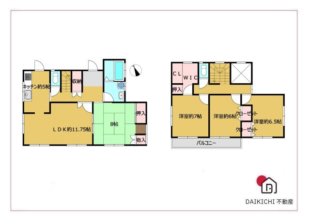 【間取り】 | 小川町東小川2丁目　中古戸建