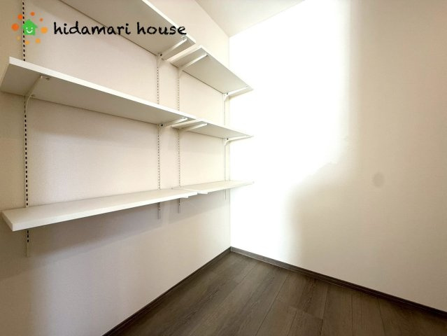 上尾市上尾下4期　新築戸建　ハートフルタウンBの収納|パントリー収納