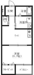 サンコート勝山の間取り