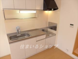 広島市安佐北区亀山４丁目のアパートのキッチン|浄水器一体型シャワー水栓