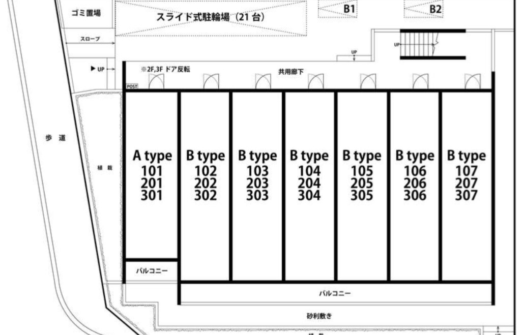 仲介手数料（賃料の1.10ヵ月）の50％OFF対象物件！の区画図