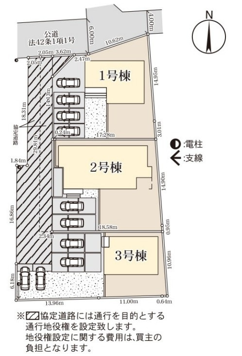 Livele Garden.S　寄居町桜沢の区画図|図面と現況が異なる場合、現況を優先とします。【3号棟】