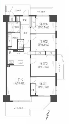 日光ハイツ香里第五