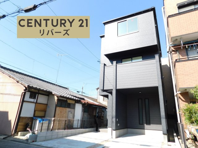 名古屋市中村区北浦町の新築一戸建の外観|☆限定１棟☆　　いつでも見学出来ます♪（お問合せ当日、平日、水曜、夜間でもＯＫ）　南向き♪　ビルトインガレージ！　食洗機、床暖房など設備充実♪　広々ＬＤＫ１７．６６帖！