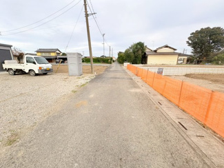 【前面道路含む現地写真】 | 川越市鴨田　建築条件なし売地　東武東上線『川越駅』バス26分　【芳野小学区】