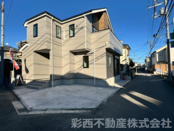所沢市上新井 新築一戸建の前面道路含む現地写真