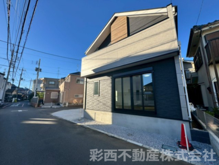 所沢市上新井 新築一戸建の前面道路含む現地写真