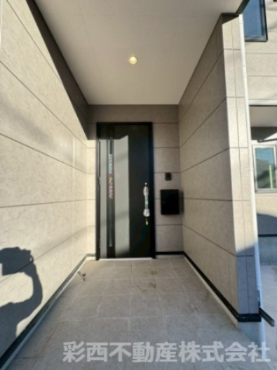 所沢市上新井 新築一戸建の玄関