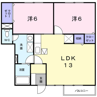 【間取り】 | ヴィラ　アンソレイユ | 間取りです。