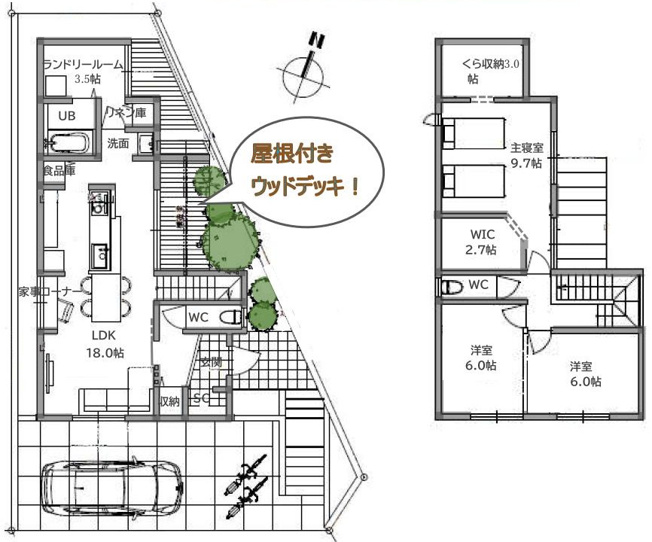 【間取り】 | 3SLDKは、サービスルーム、3つの居室、リビングダイニングキッチンを備えた間取り。収納や趣味のスペースを確保しつつ、広々としたリビングで家族団らんを楽しめます。ファミリー層に非常に人気のある間取り。