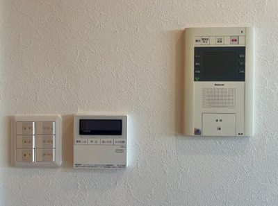 【セキュリティ】 | シティオアシス東三国 | 来客者を確認できるTVモニター付きインターフォン有り！急な来客時にも慌てずに対応いただけます。