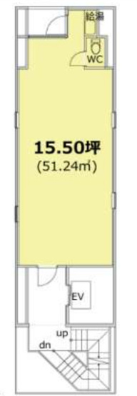 【間取り】 | 内幸町駅1分 IM-SHIMBASHI 7階 15.5坪 事務所仕様