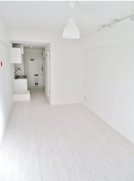 新宿区富久町の賃貸マンションの居間・リビング