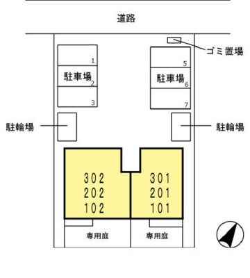【区画図】 | ブライトガーデン新磯野(ブライトガーデンアライソノ)