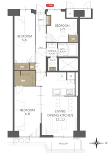 【間取り】富士見台マンション 