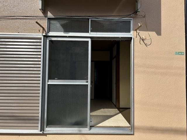 東栄荘のバルコニー