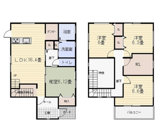 【間取り】 | 2019年築、4LDKのお家です。