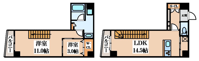 【間取り】 | プレミアム長瀬駅前