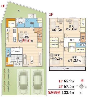 【前面道路含む現地写真】 | パークタウン豊中市柴原町２丁目　新築戸建て | 【現地写真】
陽当たり良好♪
今なら、間取りプランの変更も可能です！！
土地間口約8.5ｍなので、駐車3台可能！
前面道路広々4.6ｍ以上！