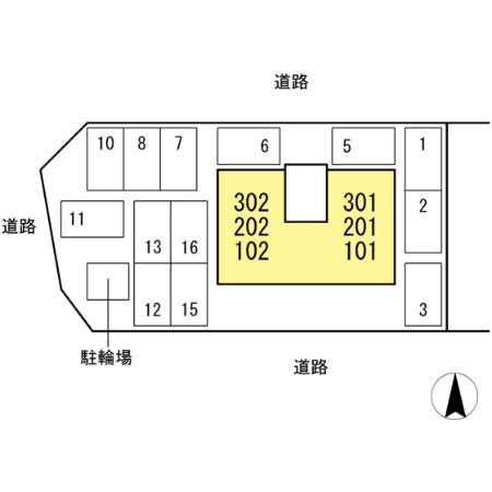 グレイス高埇の区画図