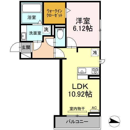 アーモンドエル　　刈谷市近郊の賃貸はクラスホームの間取り