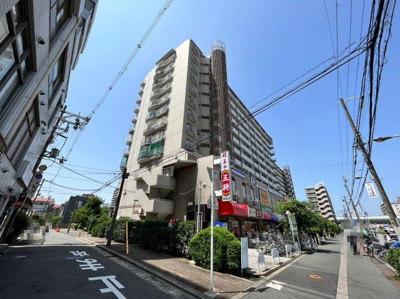 【外観】 | エバーグリーン住吉 | 開放感のある南向きバルコニーです♪お洗濯も楽々快適に干せますよ♪