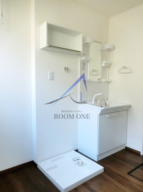 森レジデンスの設備|洗濯機置き場です。