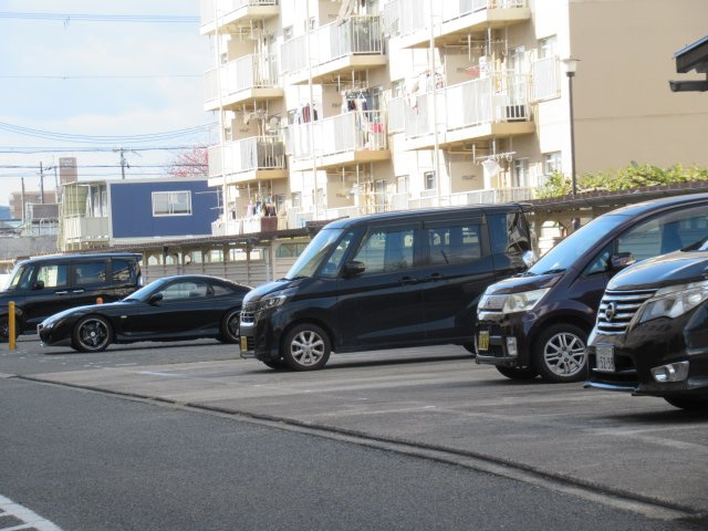 兵庫県公社　姫路市川６号棟の駐車場|駐車場です