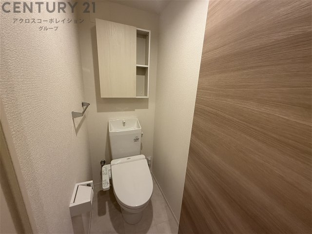 温水洗浄便座付きのトイレです！