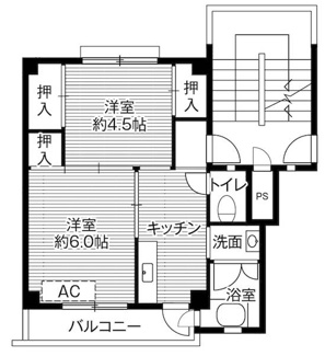 【間取り】 | ビレッジハウス金屋1号棟