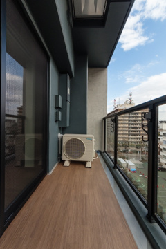 さいたま市浦和区仲町３丁目の賃貸マンションのバルコニー