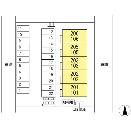 Casa Takekuraの区画図